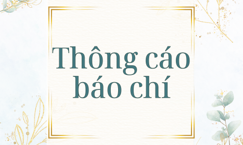 thư cảm ơn + thông cáo báo chí