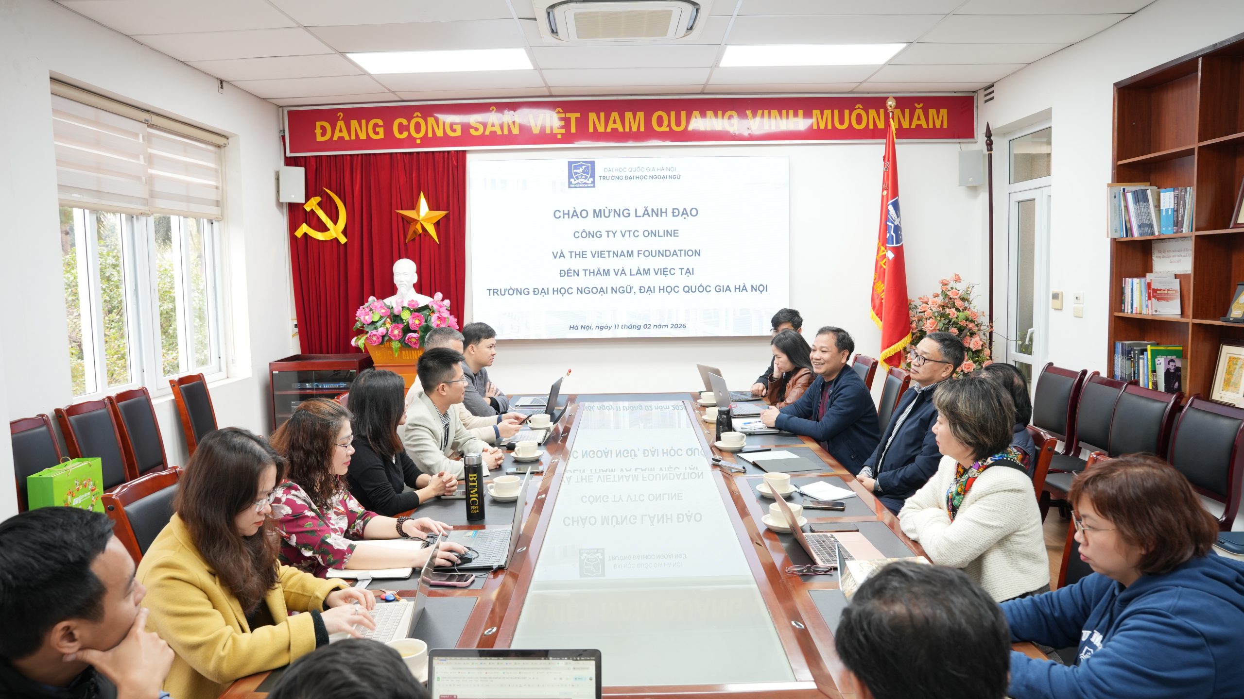 Làm việc với VTC Online và The Vietnam Foundation – Trường Đại học ...