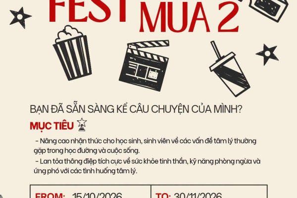 Thông báo về cuộc thi “Psy-Film Fest” mùa 2 (Cuộc thi làm phim về tâm lý học)